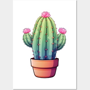 Floral Cactus Art Posters and Art